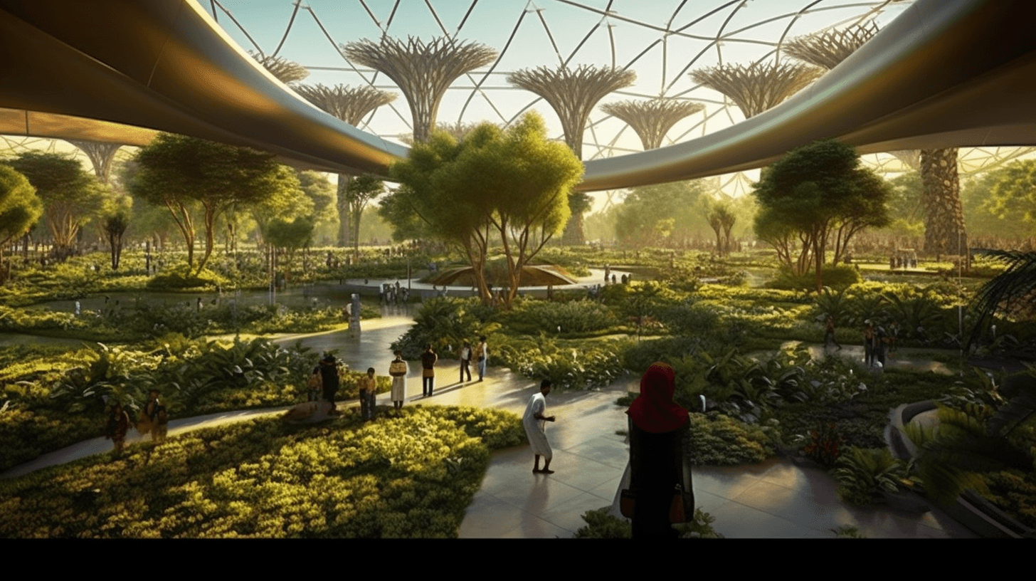 a garden of tomorrow